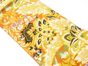 アンティーク　唐花模様織り出し袋帯（着用可）